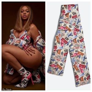 Adidas x Ivy Park Ski Tag Allover Print Padded/Insulated Scarf